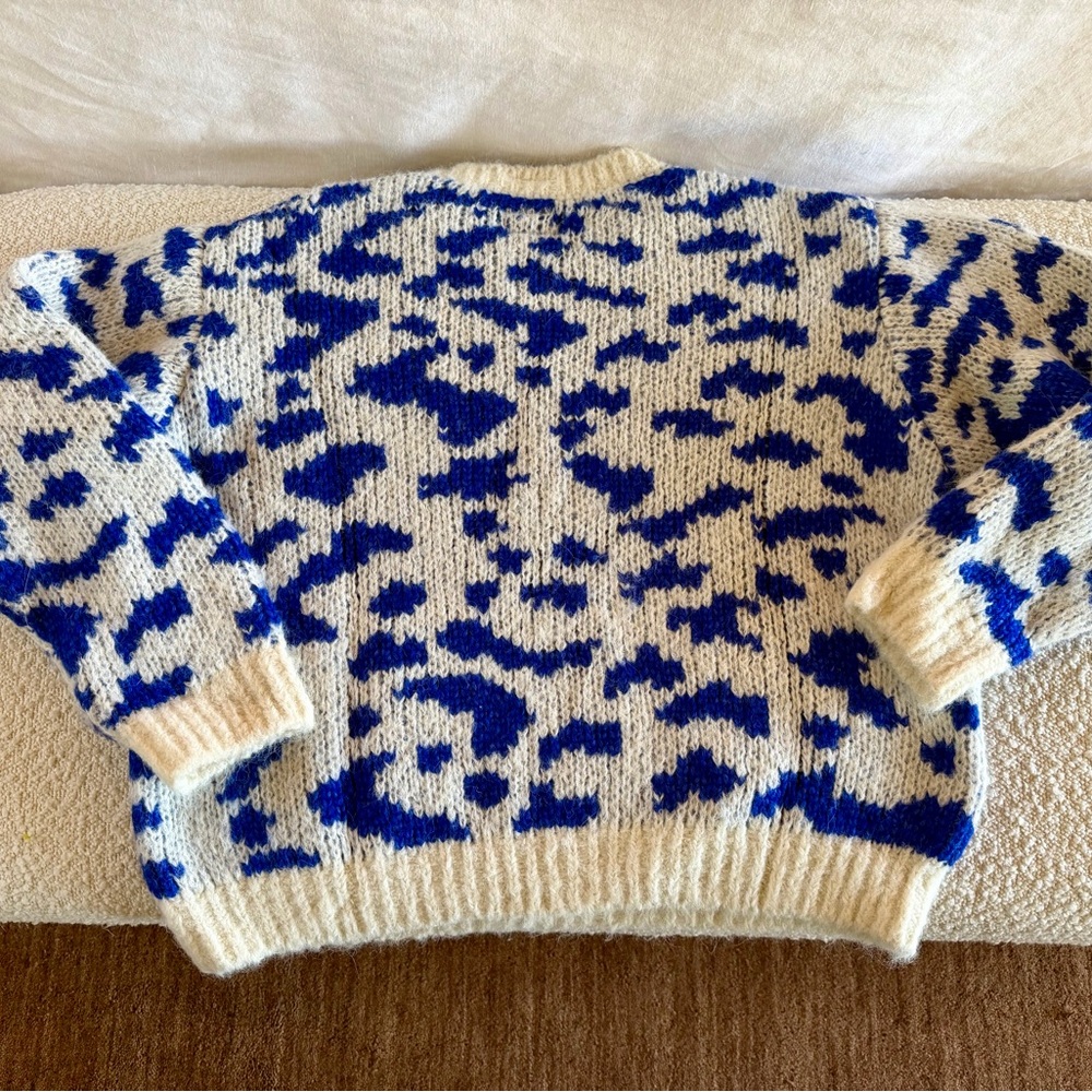 MOTHER Blue and White Sweater - Picture 7 of 8